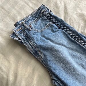Old Navy Women’s Sky High Braided Wide Leg Jeans